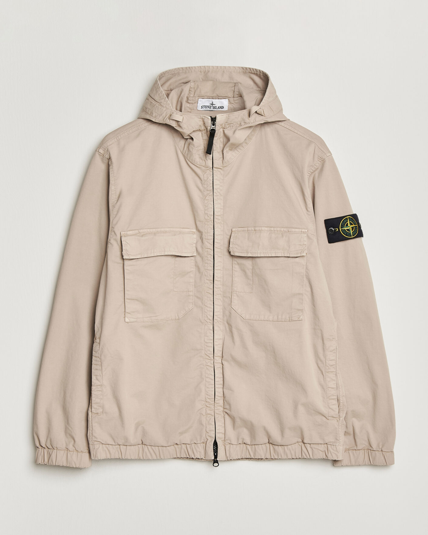 Men | Coats & Jackets | Stone Island | Stretch Cotton Twill Hood Jacket Desert