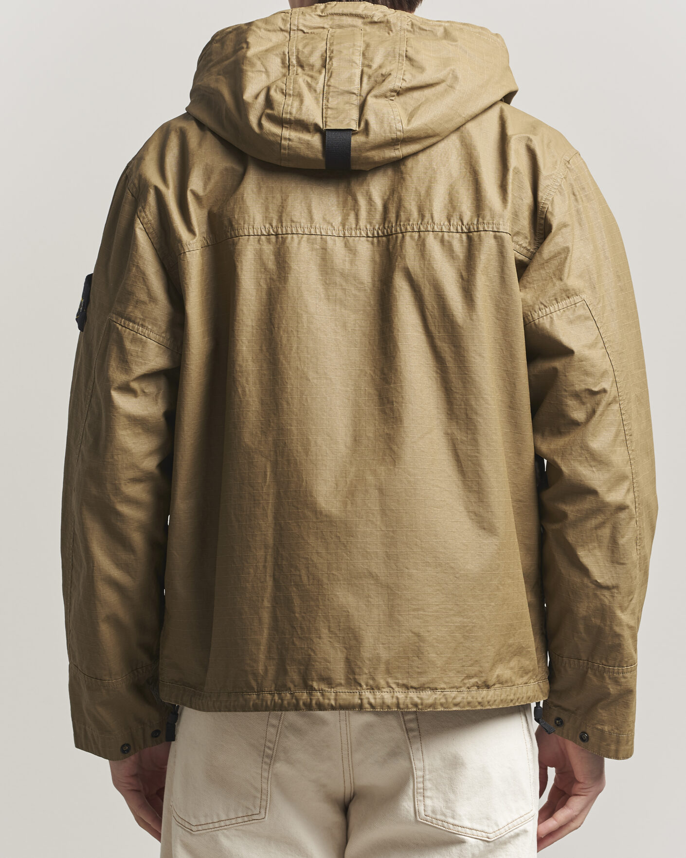 Men | Coats & Jackets | Stone Island | Double Coated Cotton Ripstop Jacket Military Green