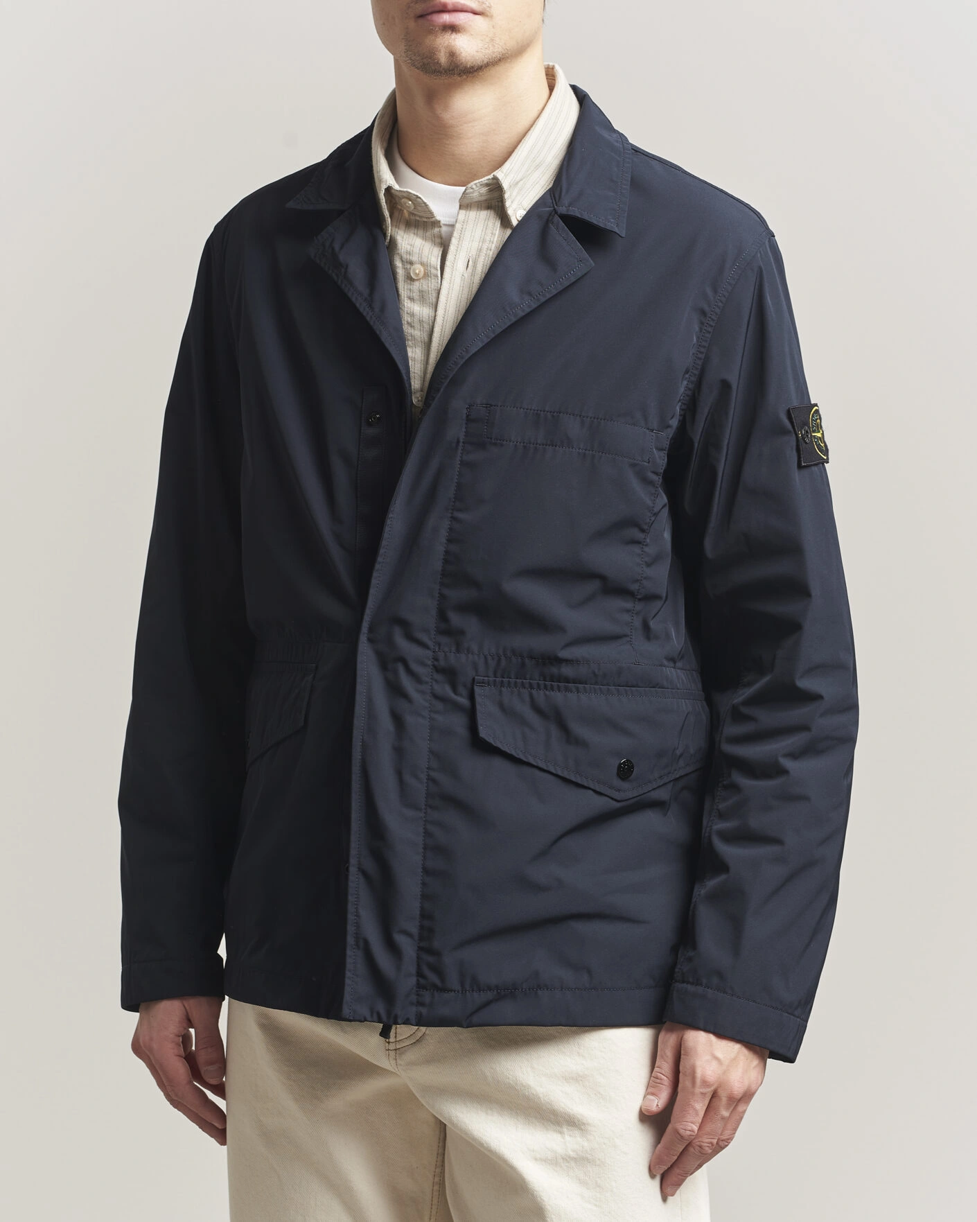 Men | Coats & Jackets | Stone Island | Micro Twill Blazer Jacket Navy