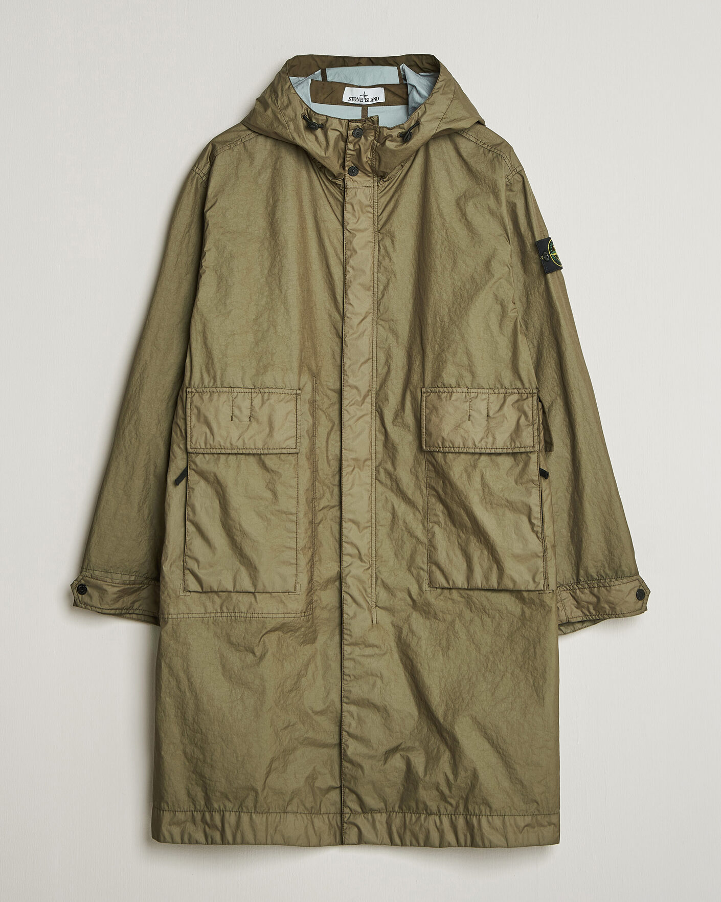 Men | Coats & Jackets | Stone Island | Membrana 3L Hooded Parka Military Green