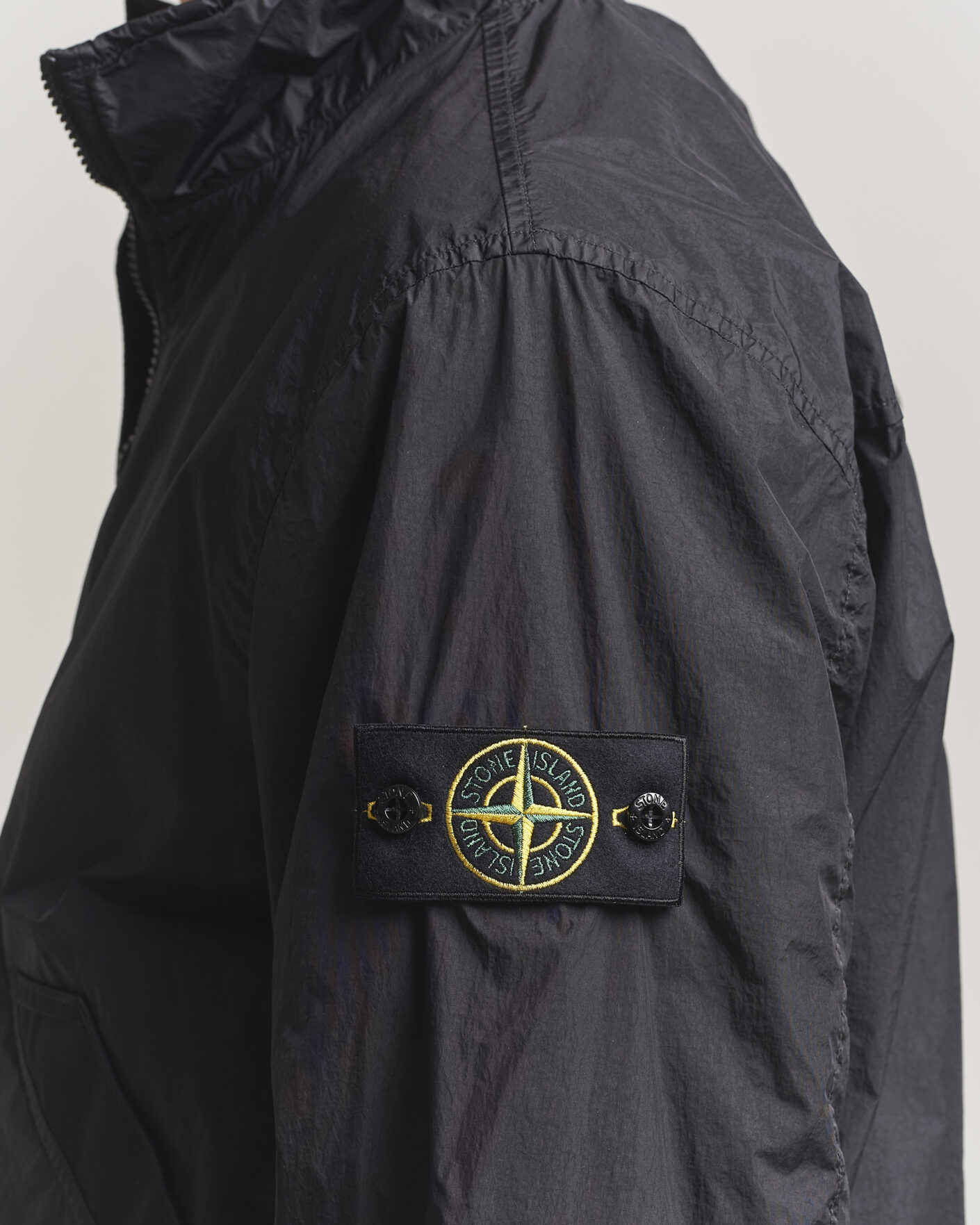 Men | Coats & Jackets | Stone Island | Crinkle Reps Short Jacket Black