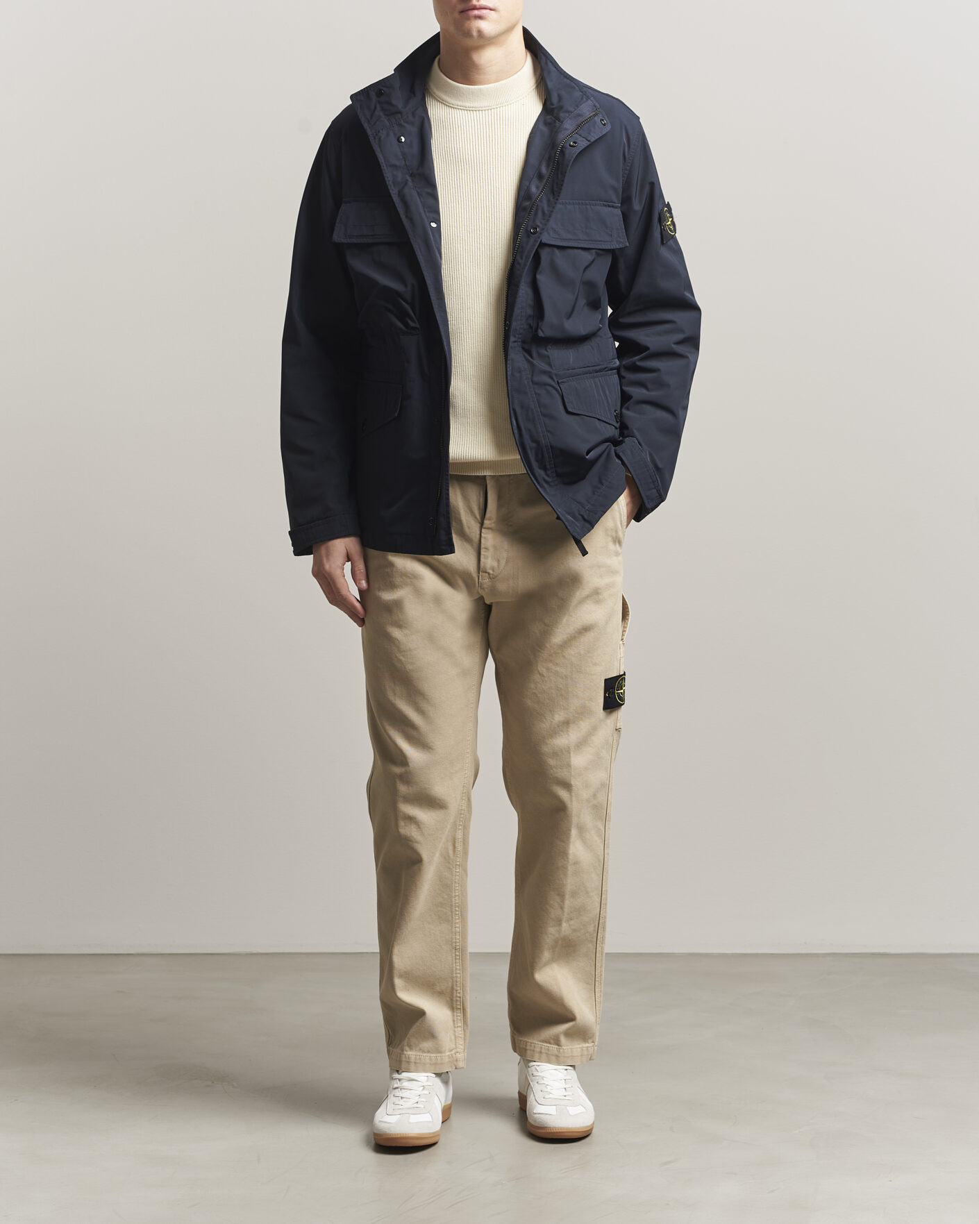 Men | Coats & Jackets | Stone Island | Micro Twill Field Jacket Navy