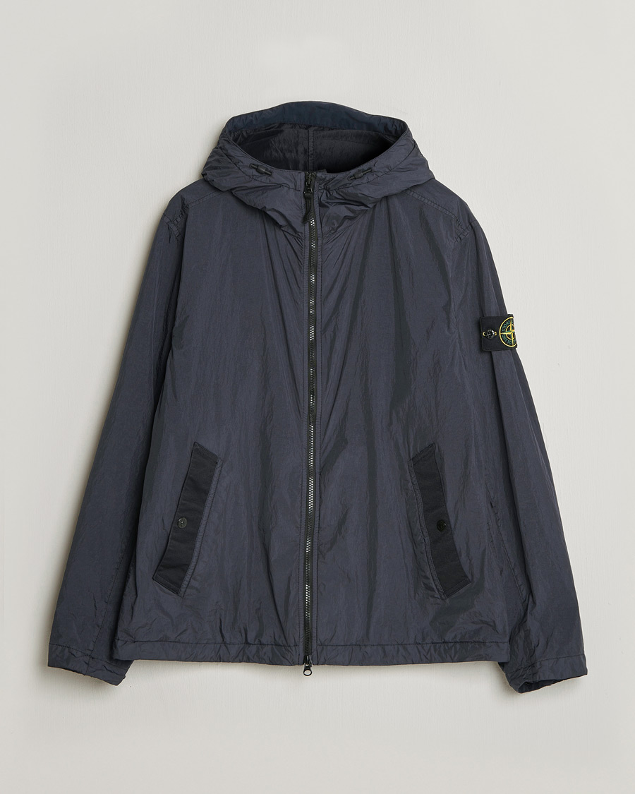 Men | Coats & Jackets | Stone Island | Crinkle Reps Padded Hood Jacket Navy