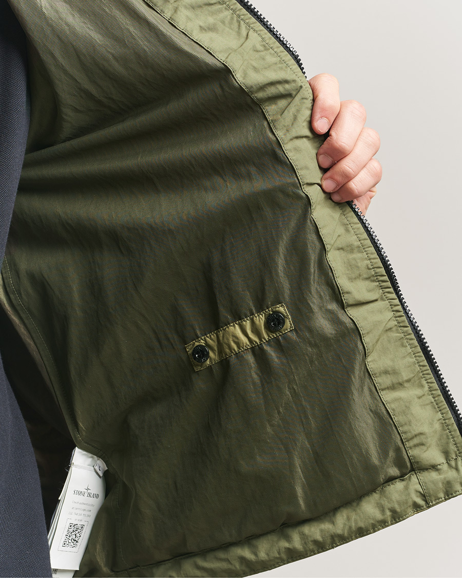 Men | Coats & Jackets | Stone Island | Crinkle Reps Padded Hood Jacket Military Green