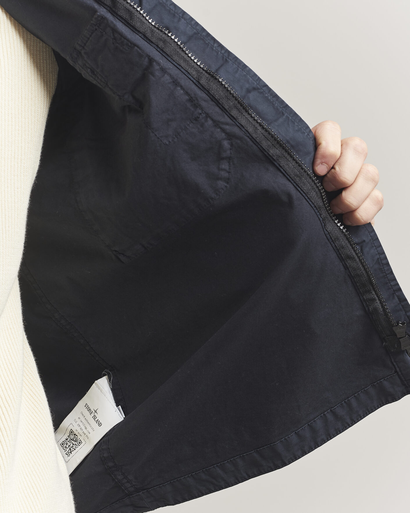 Men | Coats & Jackets | Stone Island | Organic Cotton Twill Overshirt Navy