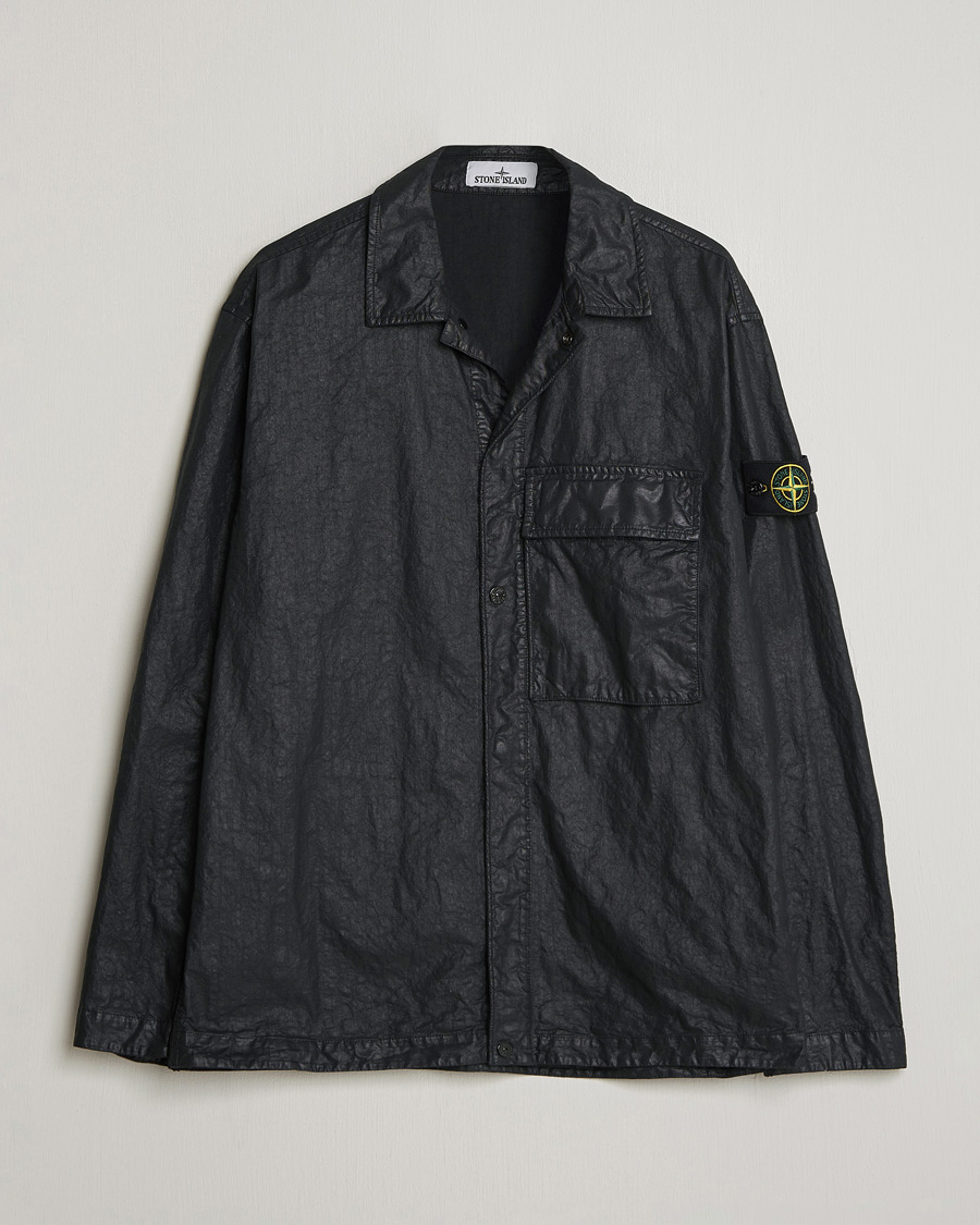 K※Stone Garment Dyed Shirt 黒緑 Stone Island Garment Dyed Nylon