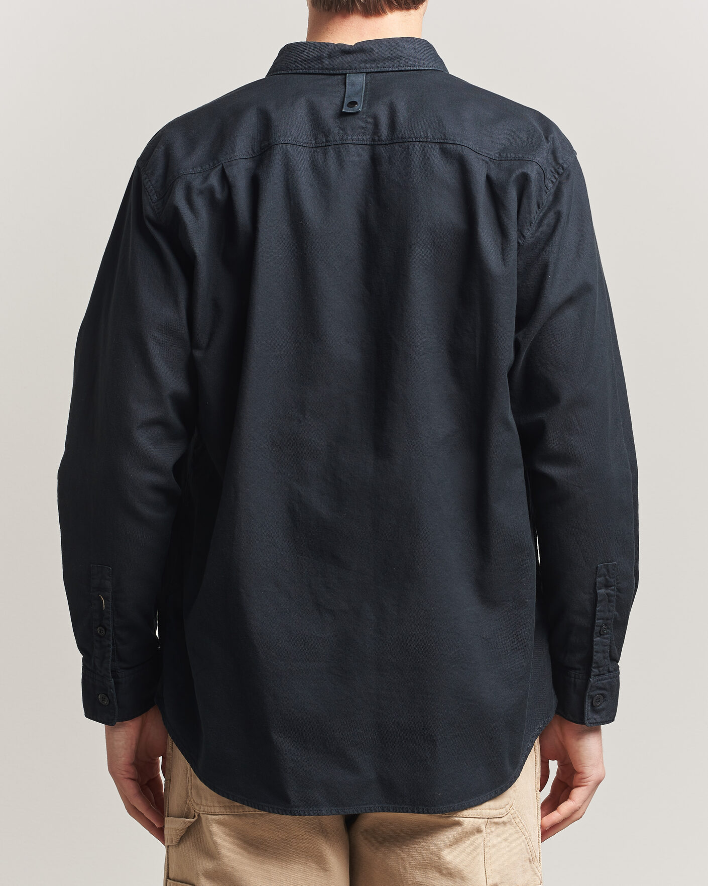 Men | Shirts | Stone Island | Organic Cotton Oxford Shirt Navy
