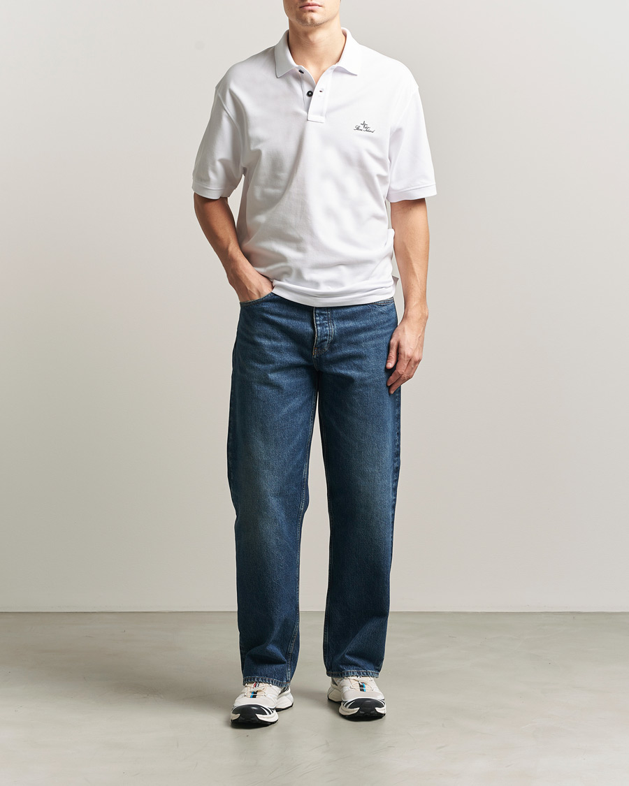 Men | Polo Shirts | Stone Island | Organic Cotton Pique White
