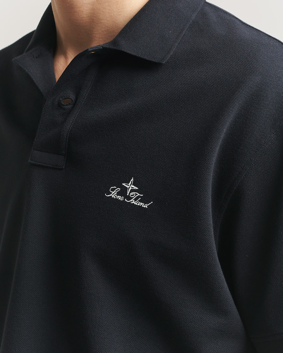 Men | Polo Shirts | Stone Island | Organic Cotton Pique Navy