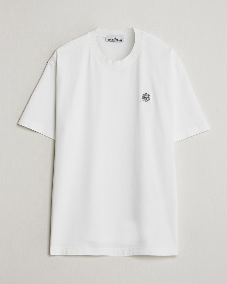 Men | T-Shirts | Stone Island | Combed Organic Cotton T-Shirt White