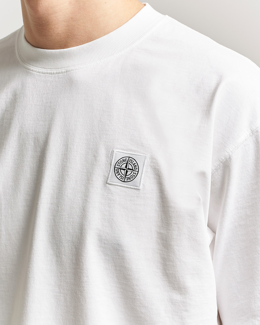 Men | T-Shirts | Stone Island | Combed Organic Cotton T-Shirt White