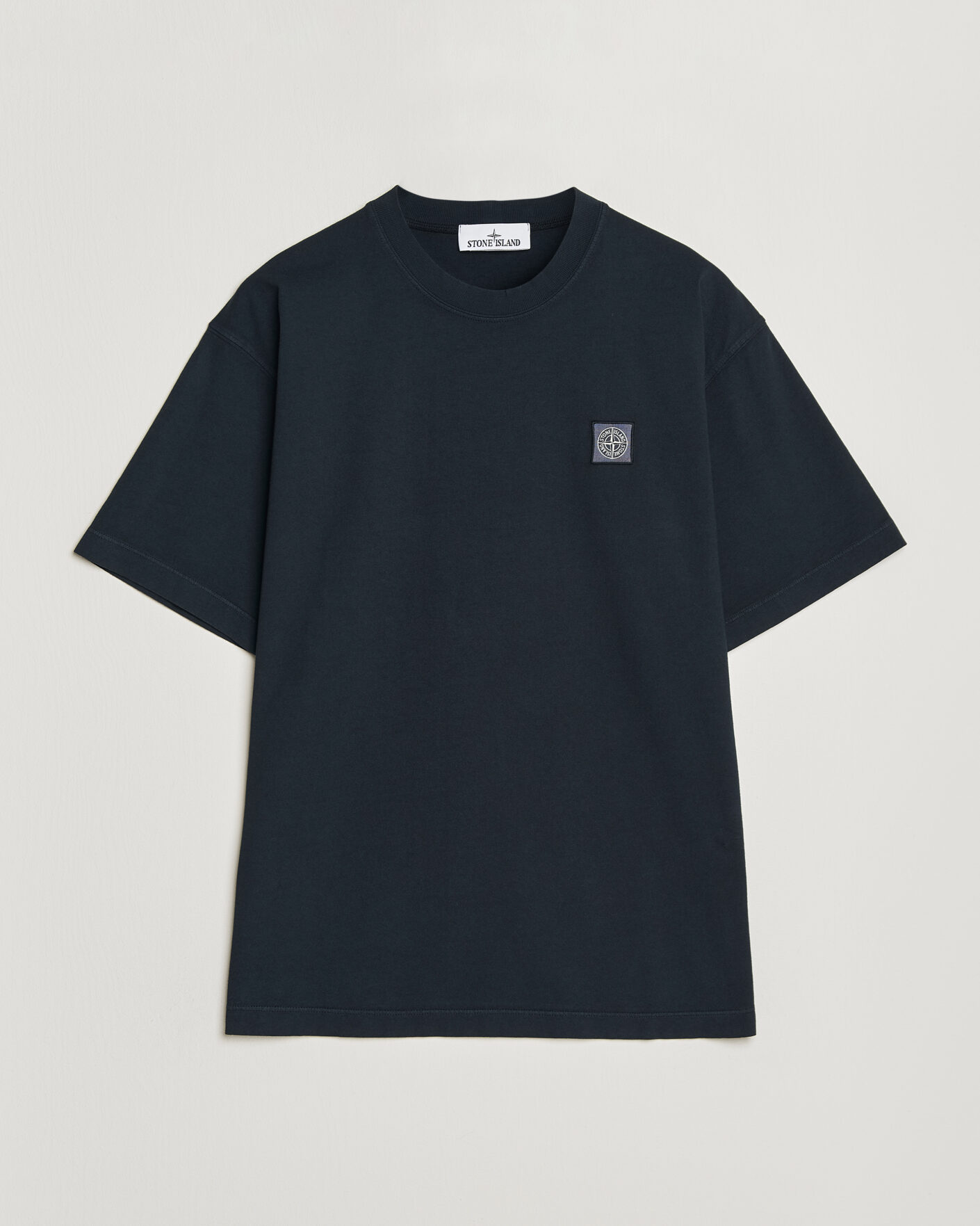 Men | T-Shirts | Stone Island | Combed Organic Cotton T-Shirt Navy