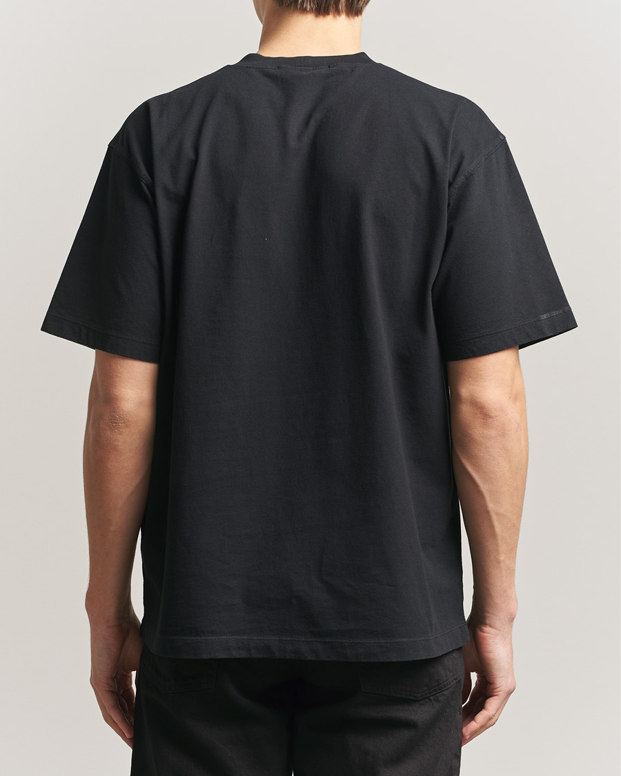 Men | T-Shirts | Stone Island | Combed Organic Cotton T-Shirt Black