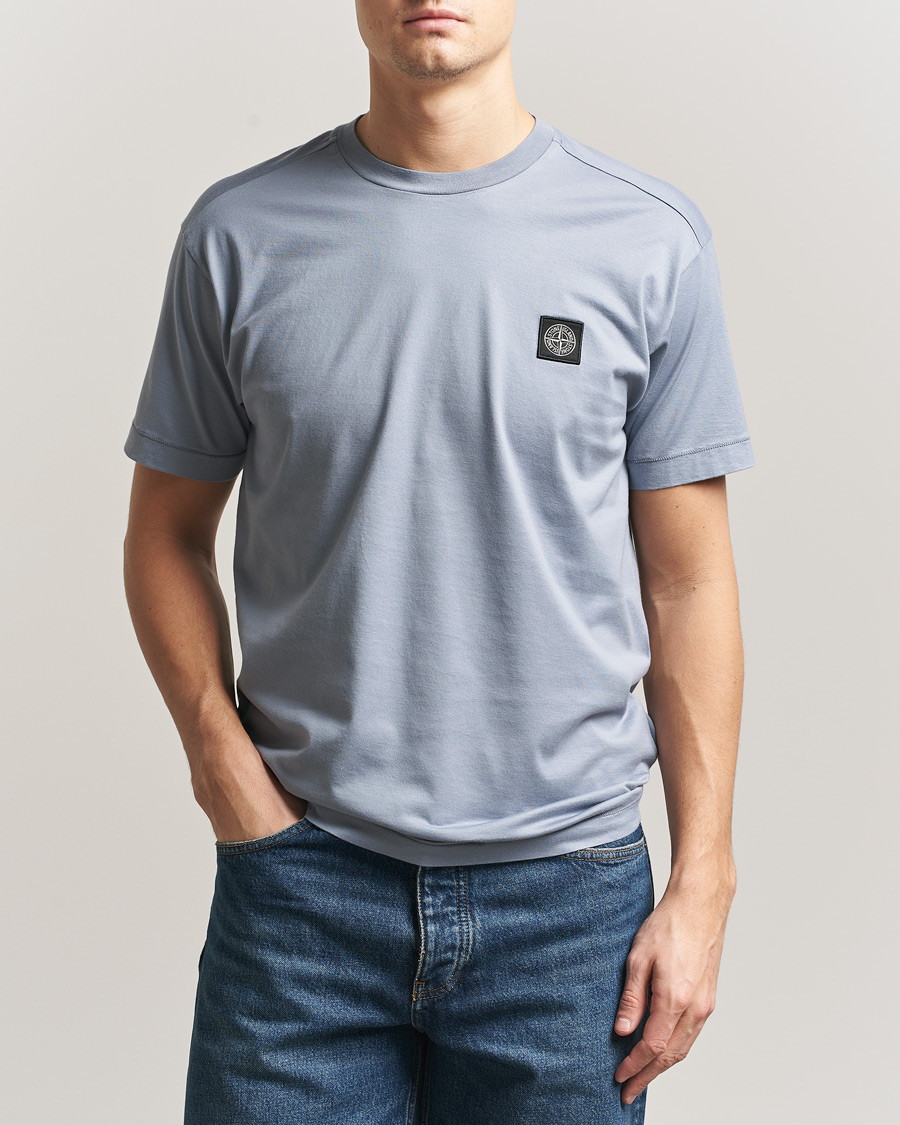 トップス STONE  18aw GARMENT DYED SHIRT Stone Island Garment Dyed Cotton Jersey T-Shirt Dark Blue at