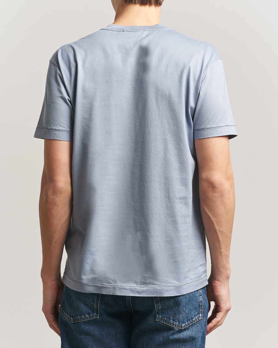 Stone Island Garment Dyed Cotton Jersey T-Shirt Dark Blue at