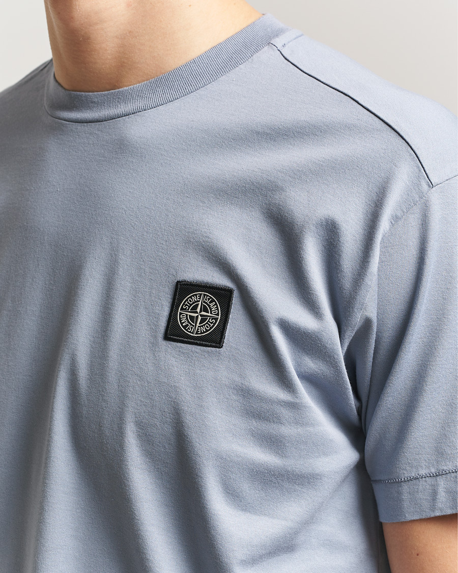 Men | T-Shirts | Stone Island | Garment Dyed Cotton Jersey T-Shirt Dark Blue