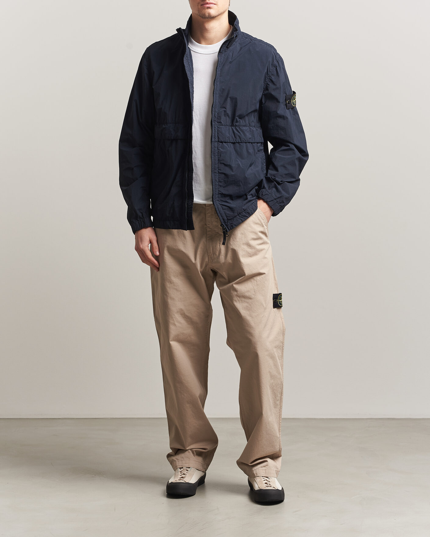 Men | Trousers | Stone Island | Cotton Ripstop Trousers Desert