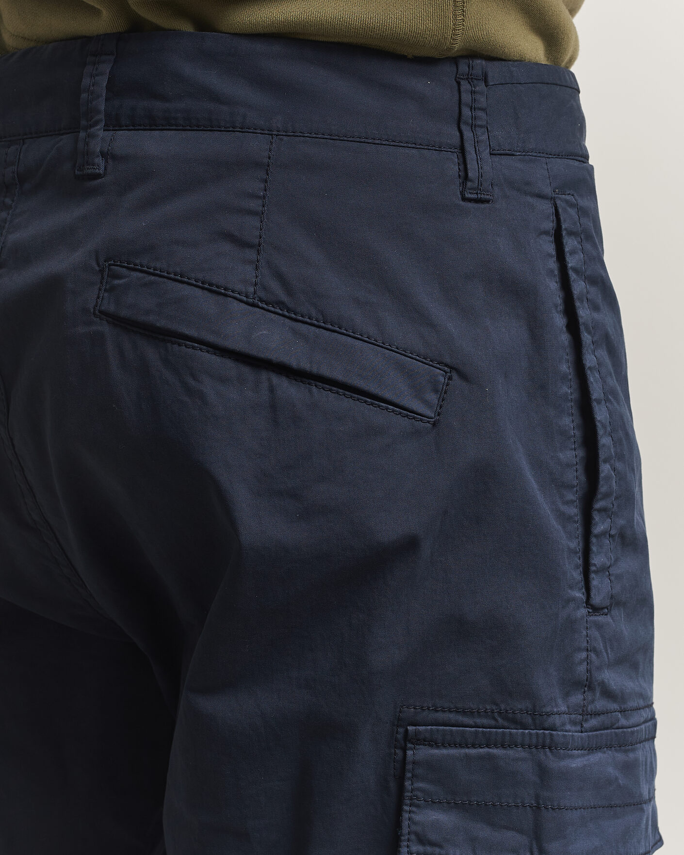 Men | Trousers | Stone Island | Stretch Cotton Twill Cargo Trousers Navy