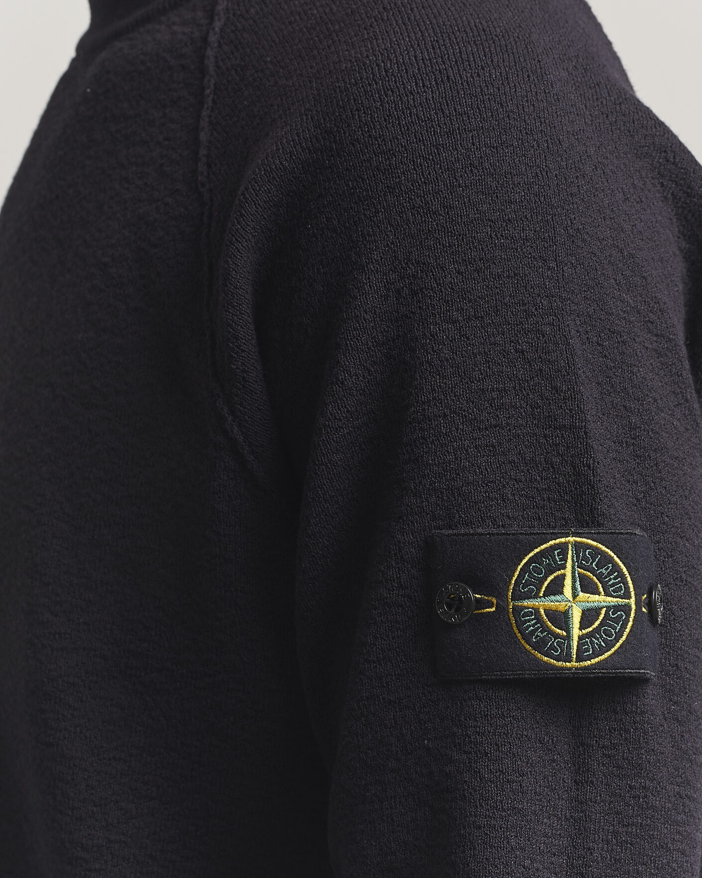 Men | Sweaters & Knitwear | Stone Island | Raw Hand Organic Cotton Crewneck Navy