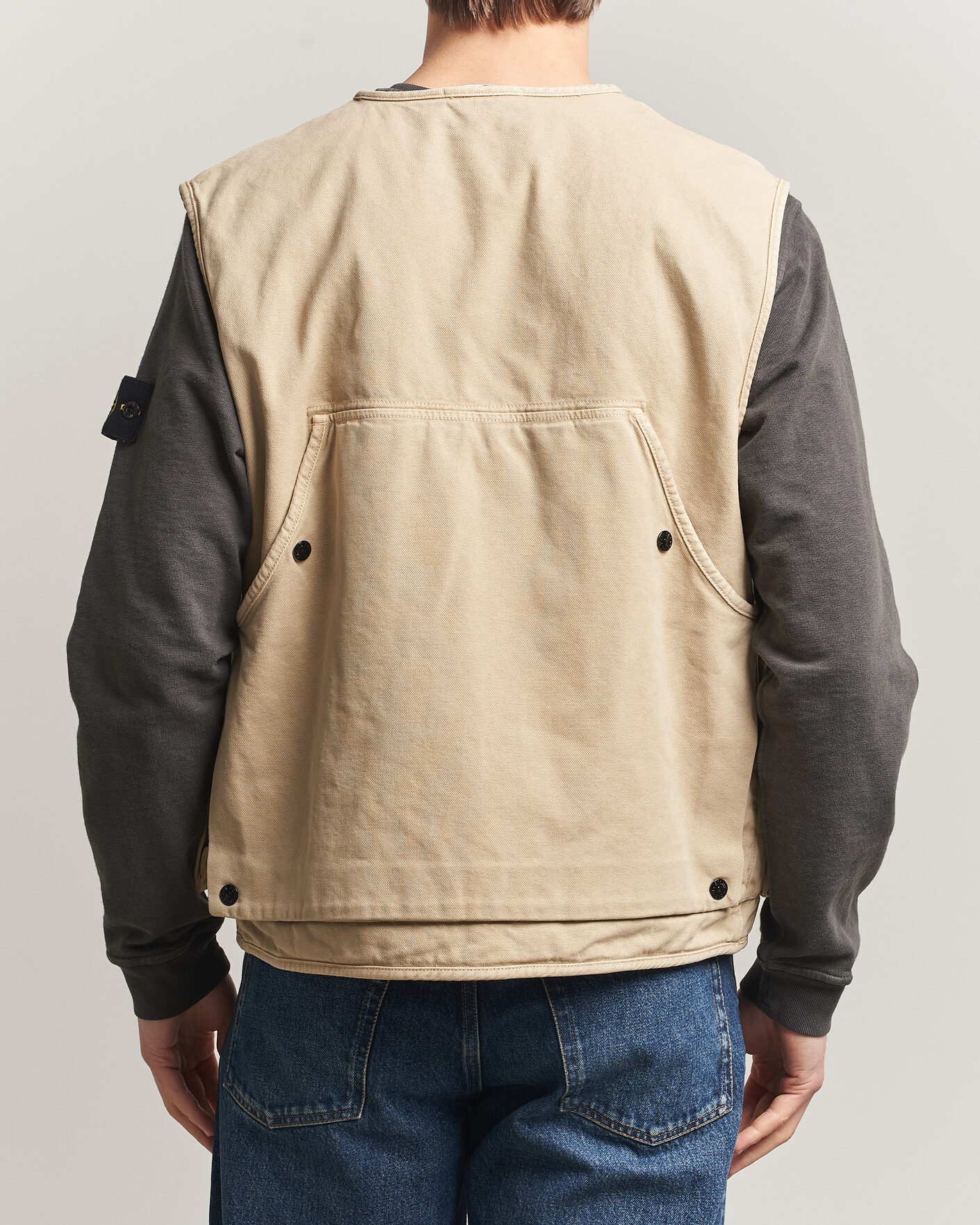 Men | Gilets | Stone Island | Organic Panama Cotton Padded Vest Desert