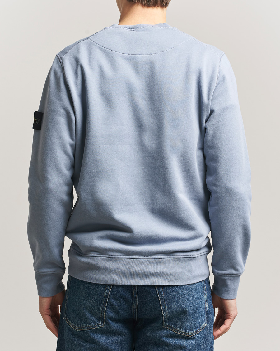 Men | Sweaters & Knitwear | Stone Island | Garment Dyed Fleece Sweatshirt Dark Blue
