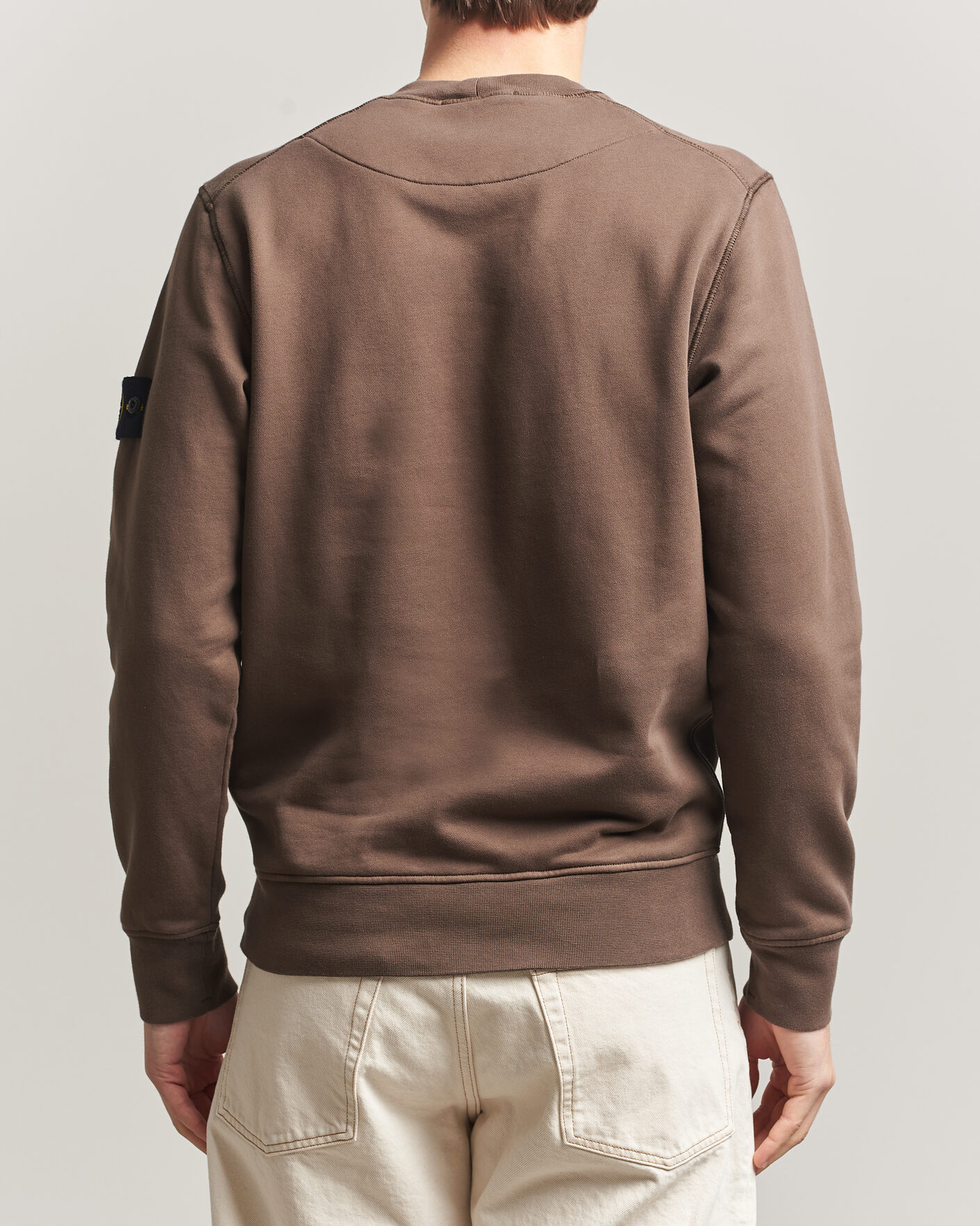 Men | Sweaters & Knitwear | Stone Island | Garment Dyed Fleece Sweatshirt Umber