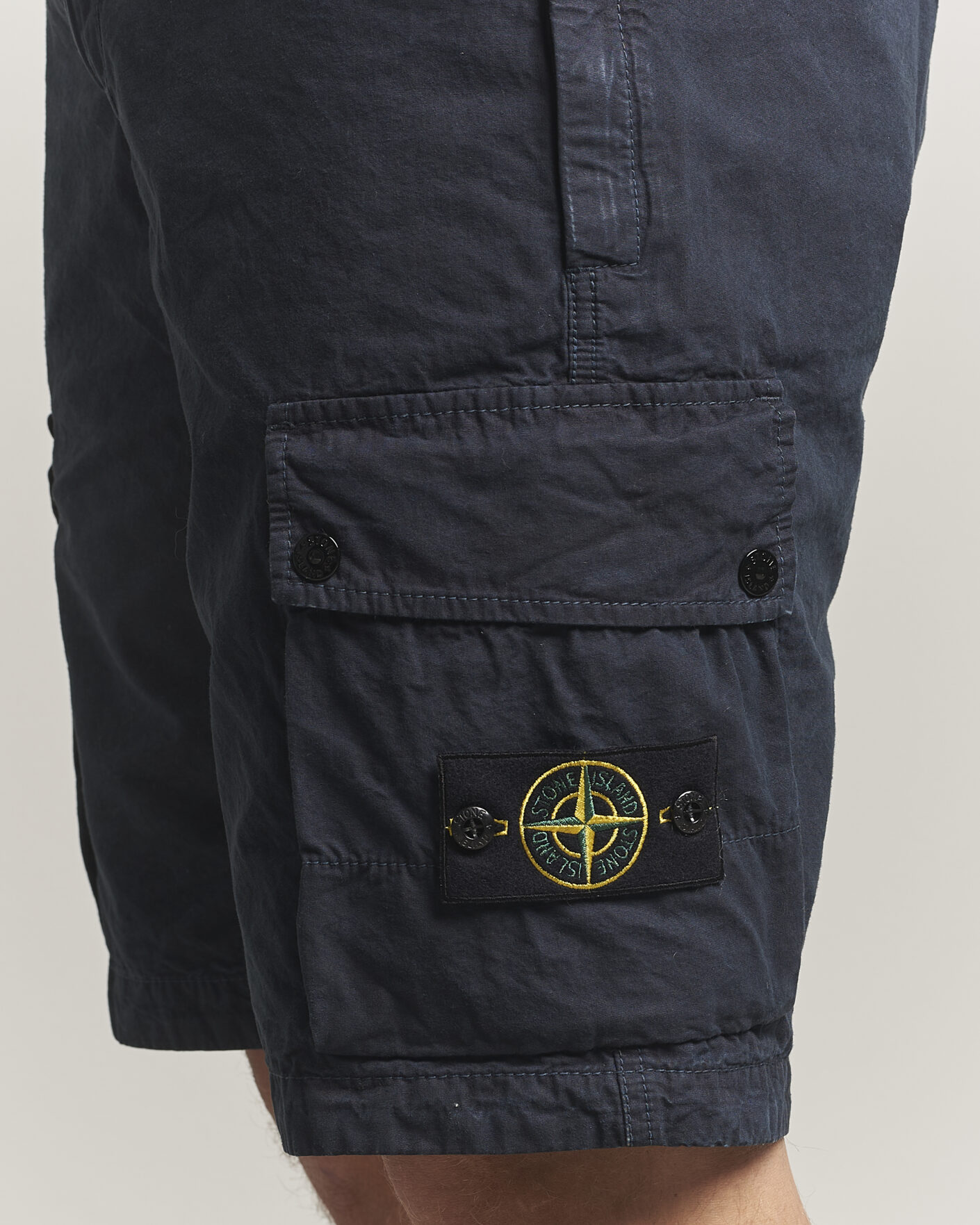 Men | Shorts | Stone Island | Brushed Cotton Canvas Cargo Shorts Navy