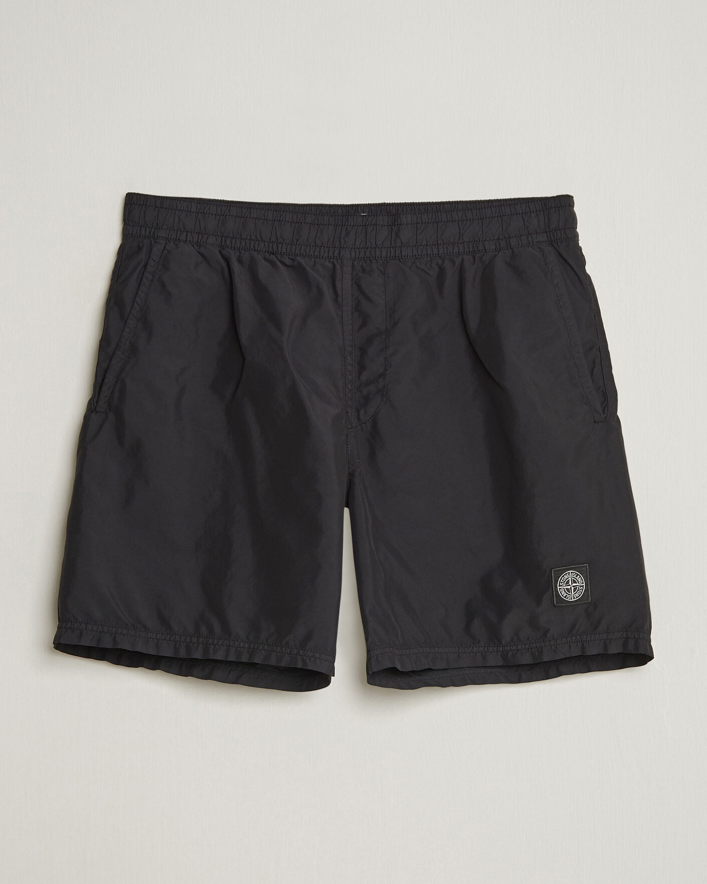 Stone Island Brushed Nylon Swimshorts Black at CareOfCarl.com