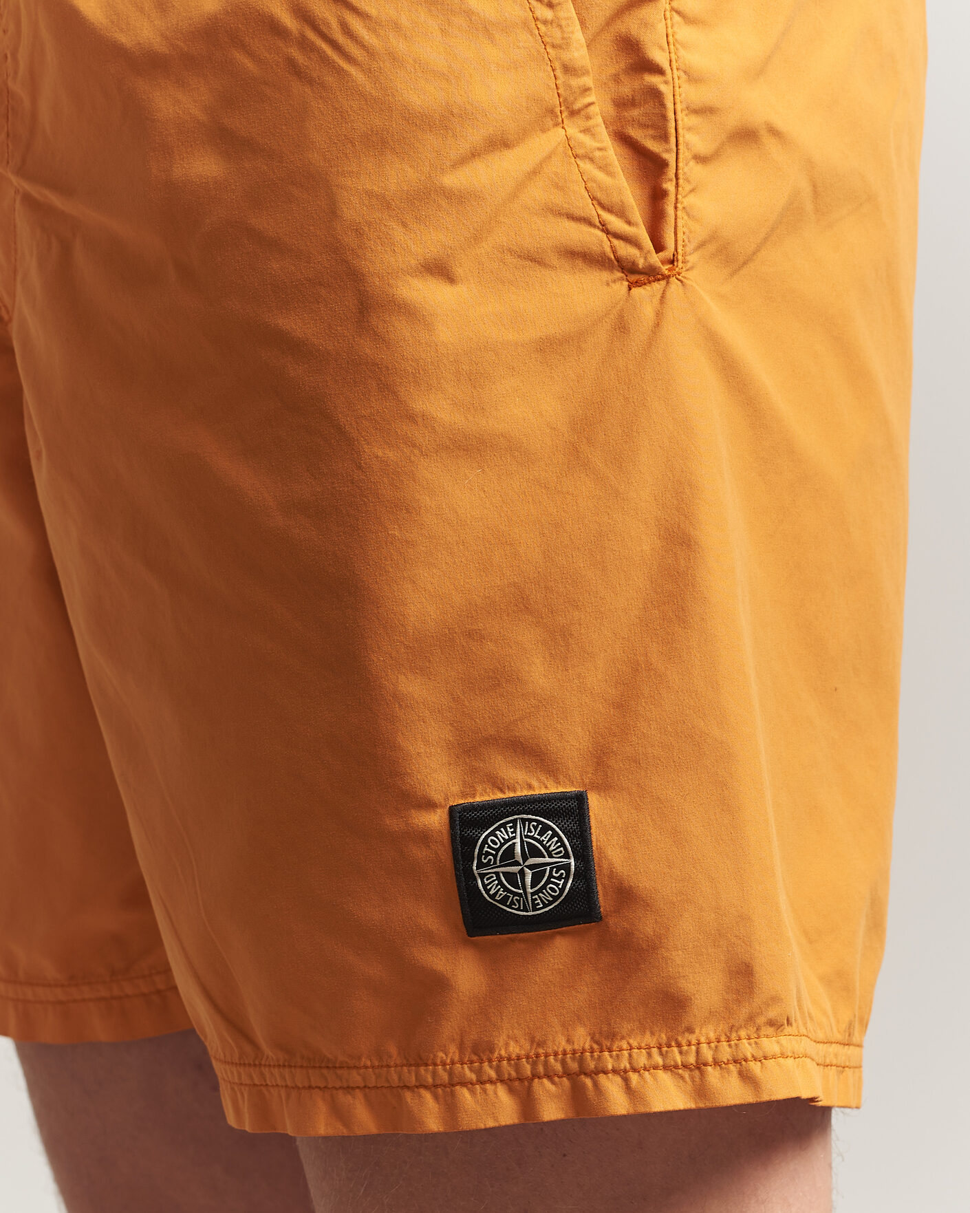 Men | Swimwear | Stone Island | Brushed Nylon Swimshorts Tangerine