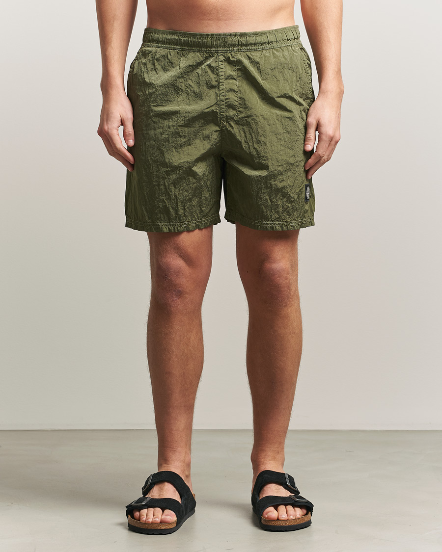 Men | Swimwear | Stone Island | Nylon Metal Econyl Swimshorts Military Green