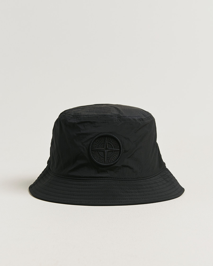 Men | Hats & Caps | Stone Island | Nylon Metal Bucket Hat Black