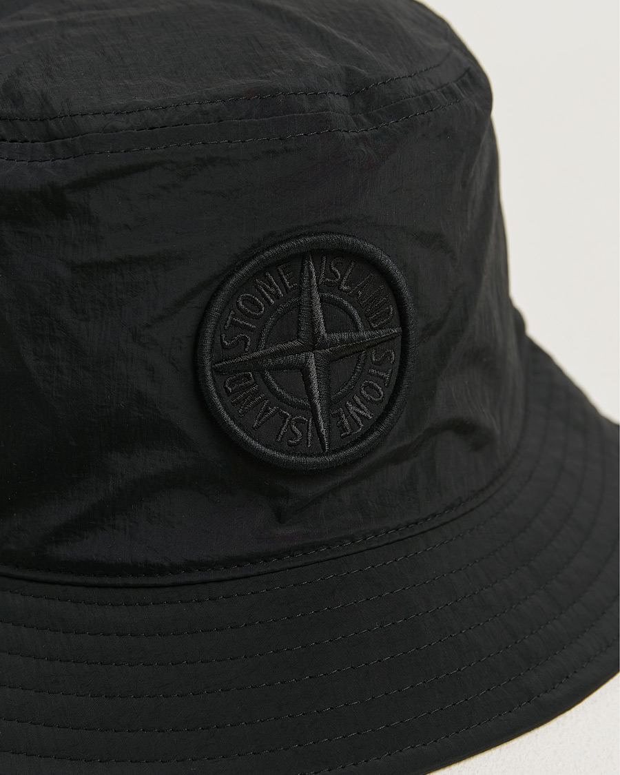 Men | Hats & Caps | Stone Island | Nylon Metal Bucket Hat Black