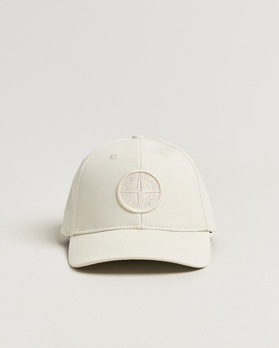 Men | Hats & Caps | Stone Island | Classic Cotton Logo Cap Ivory