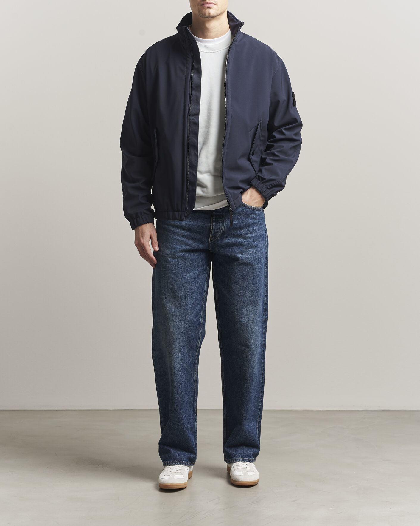 Men | Coats & Jackets | Stone Island | Soft Shell Jacket Navy