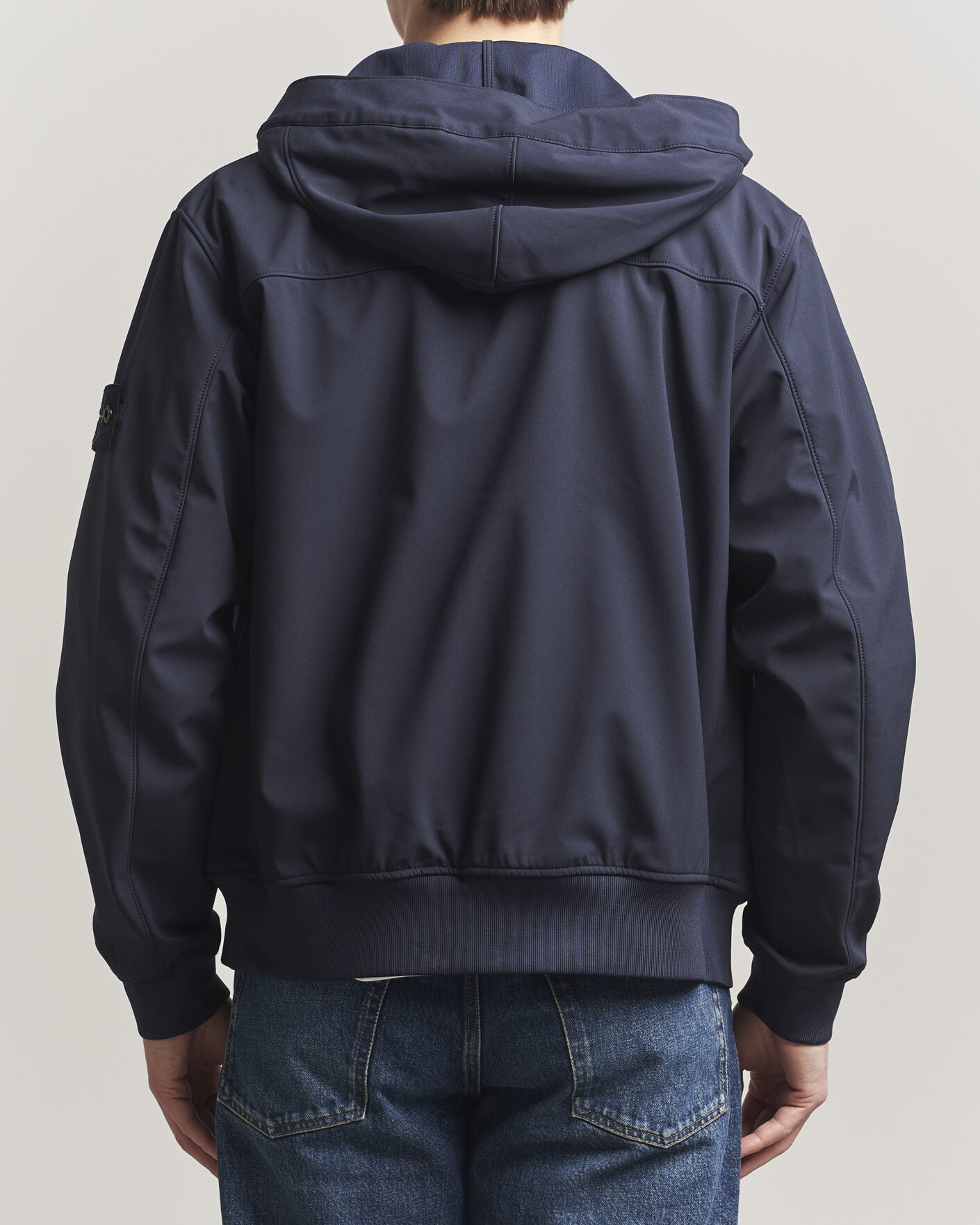 Men | Coats & Jackets | Stone Island | Soft Shell Hooded Jacket Navy