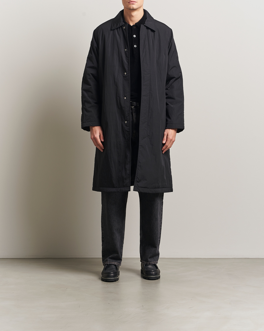Sunflower Relaxed Nylon Coat Black at CareOfCarl.com