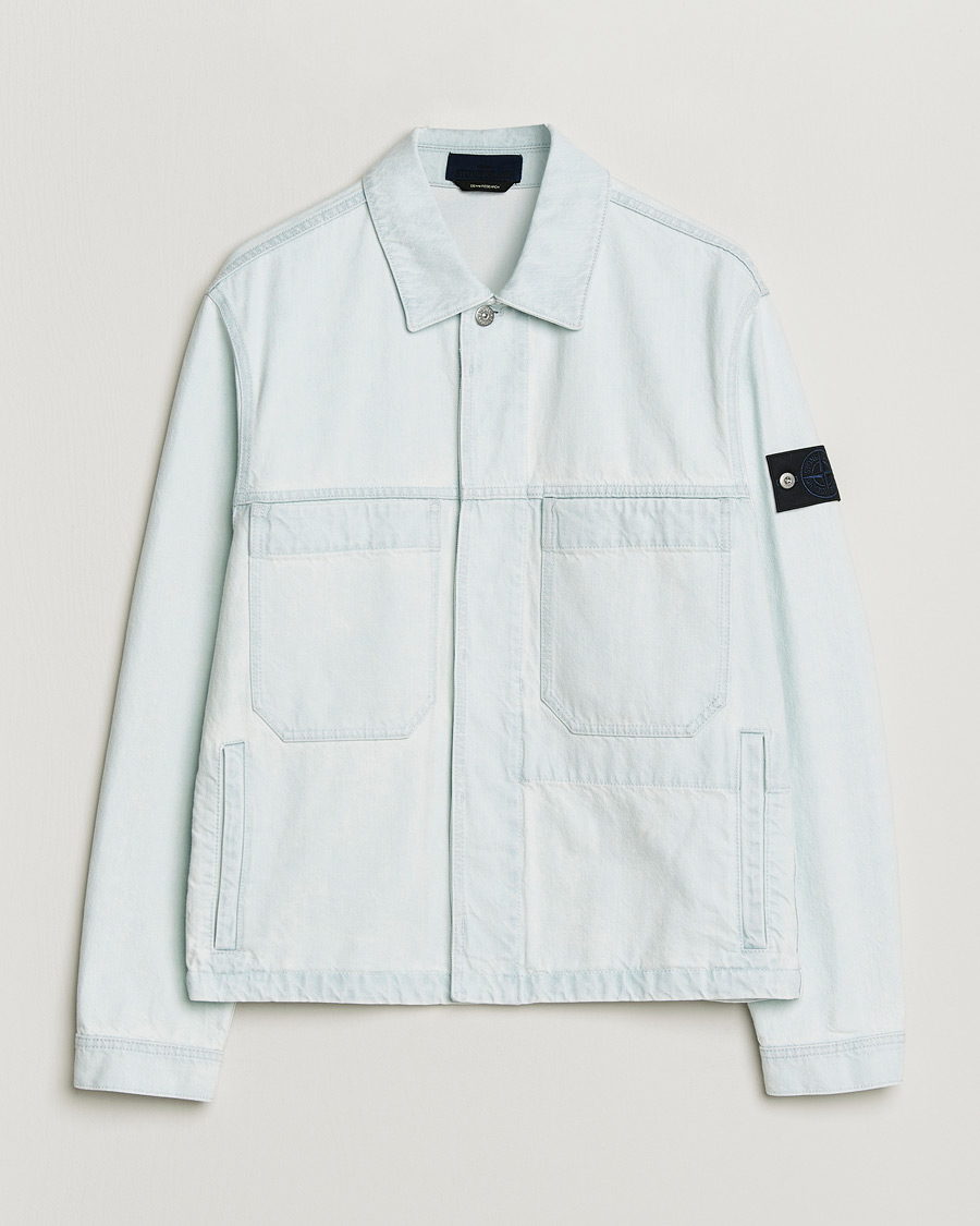 Men | Coats & Jackets | Stone Island | Denim Jacket Ultra Bleached