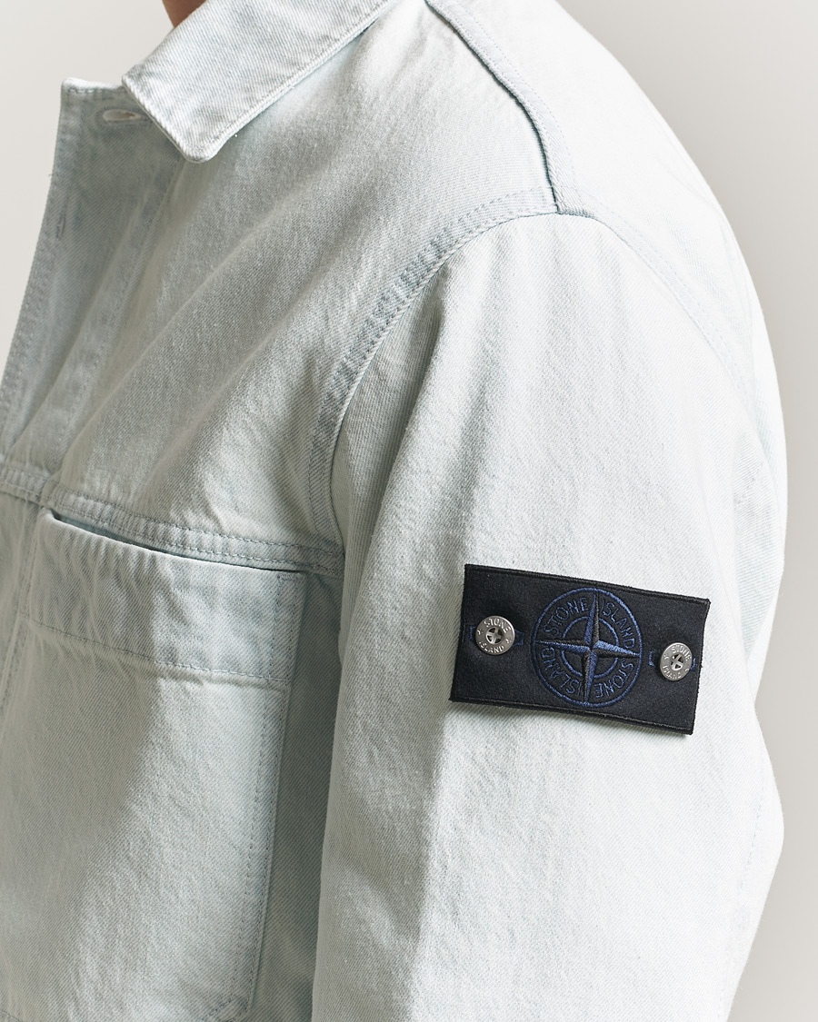 Men | Coats & Jackets | Stone Island | Denim Jacket Ultra Bleached