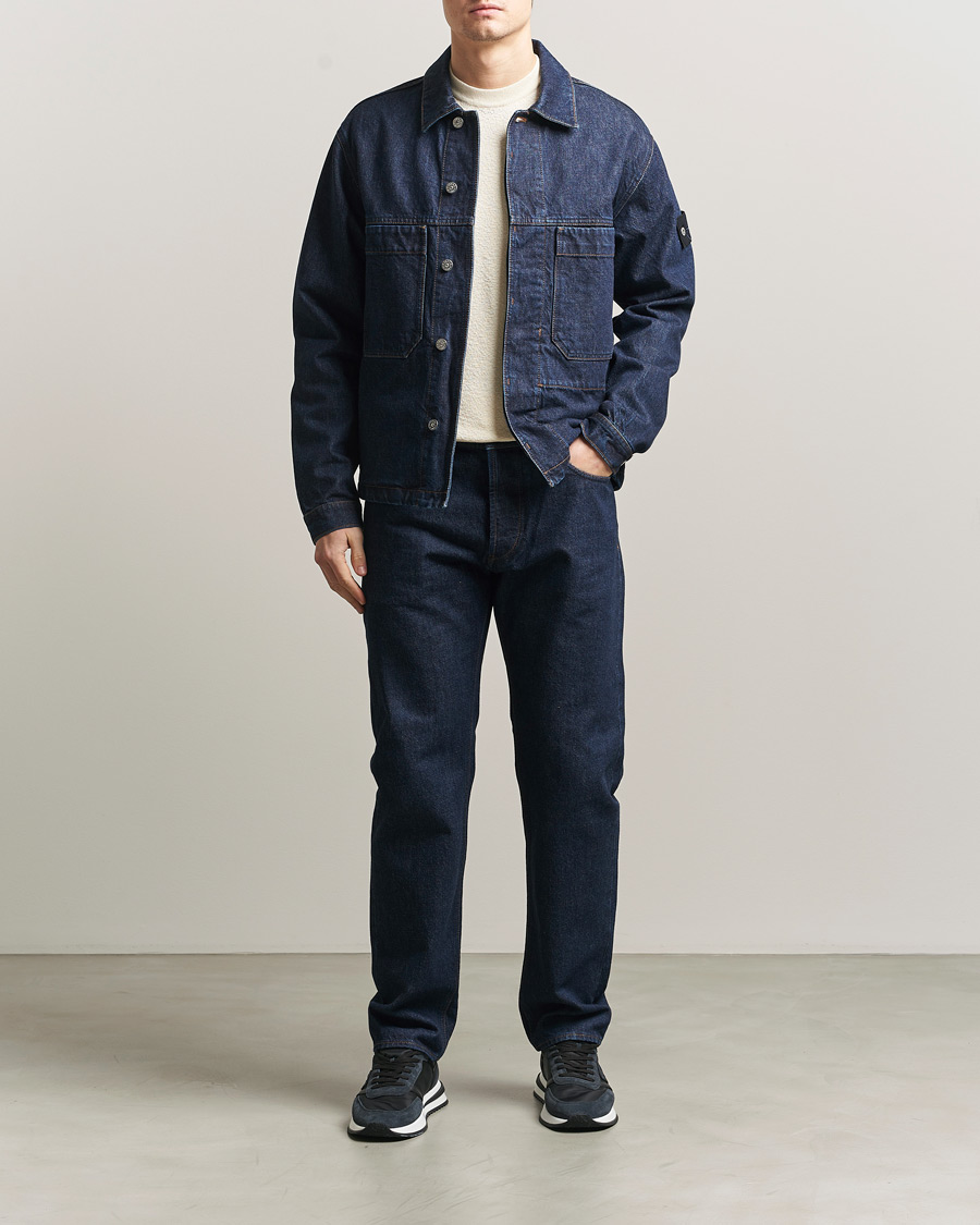 Men | Coats & Jackets | Stone Island | Denim Jacket Blue Rinse