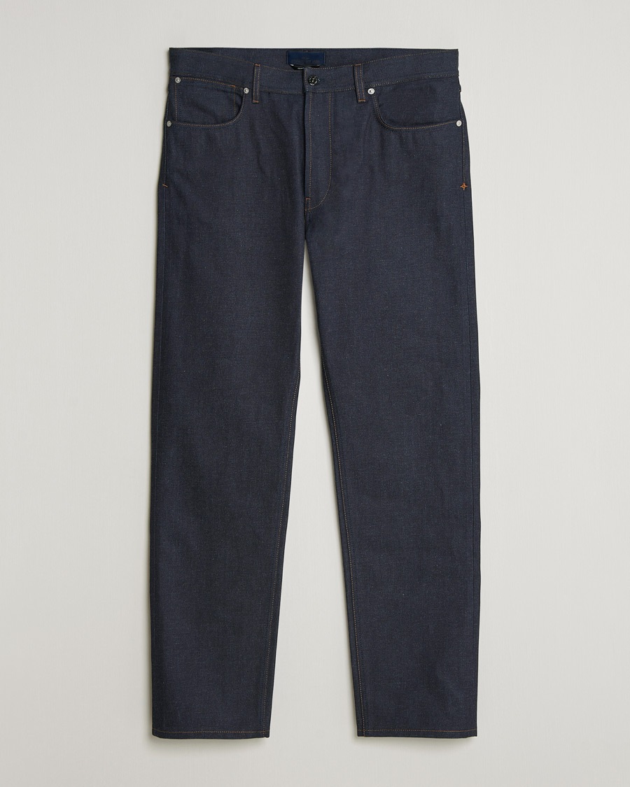 Men | Jeans | Stone Island | Straight Fit Raw Denim Jeans Blue