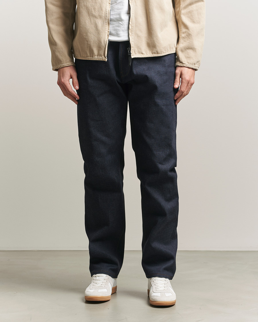 Men | Jeans | Stone Island | Straight Fit Raw Denim Jeans Blue