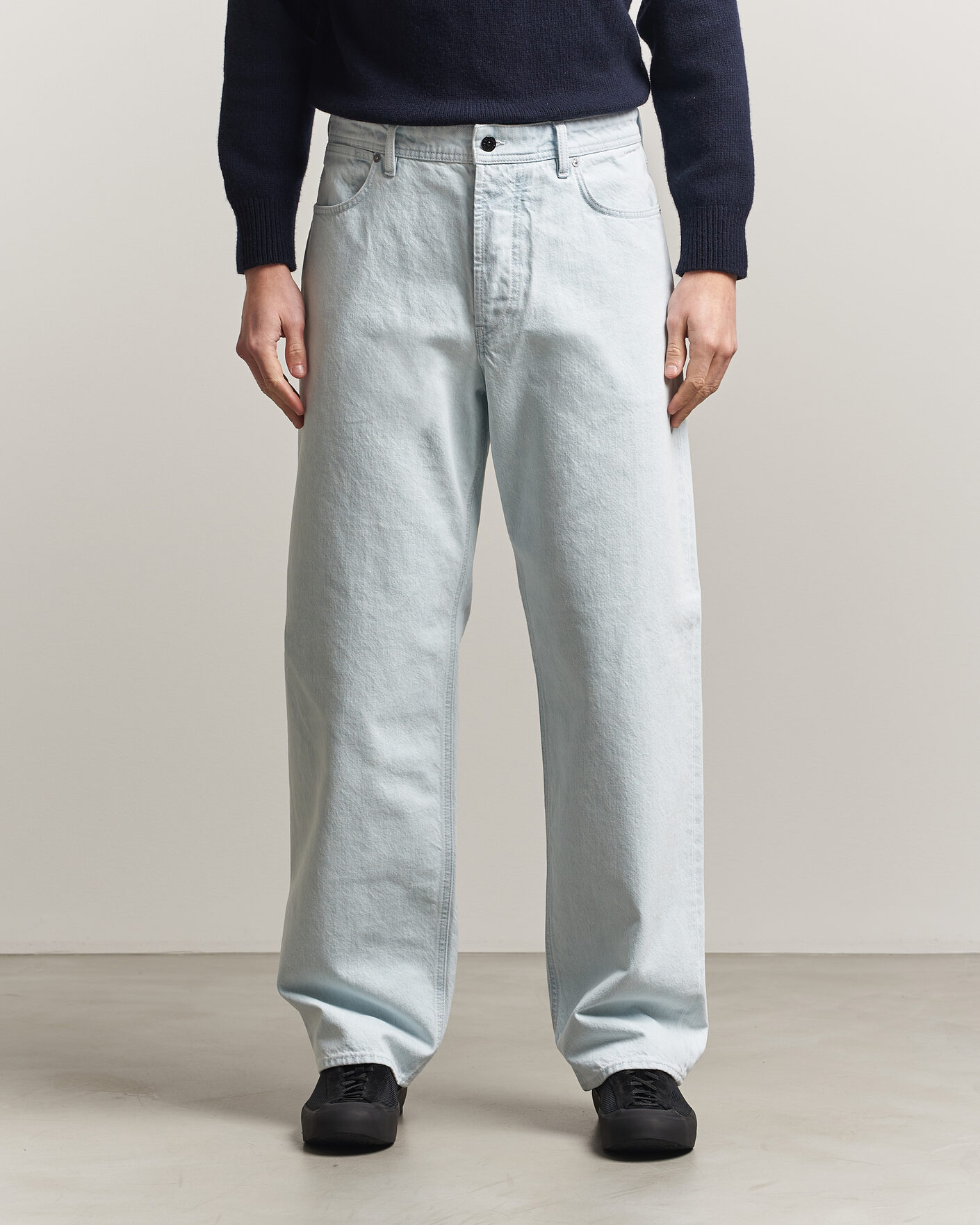 Men | Jeans | Stone Island | Loose Fit Denim Jeans Blue Extra Bleach