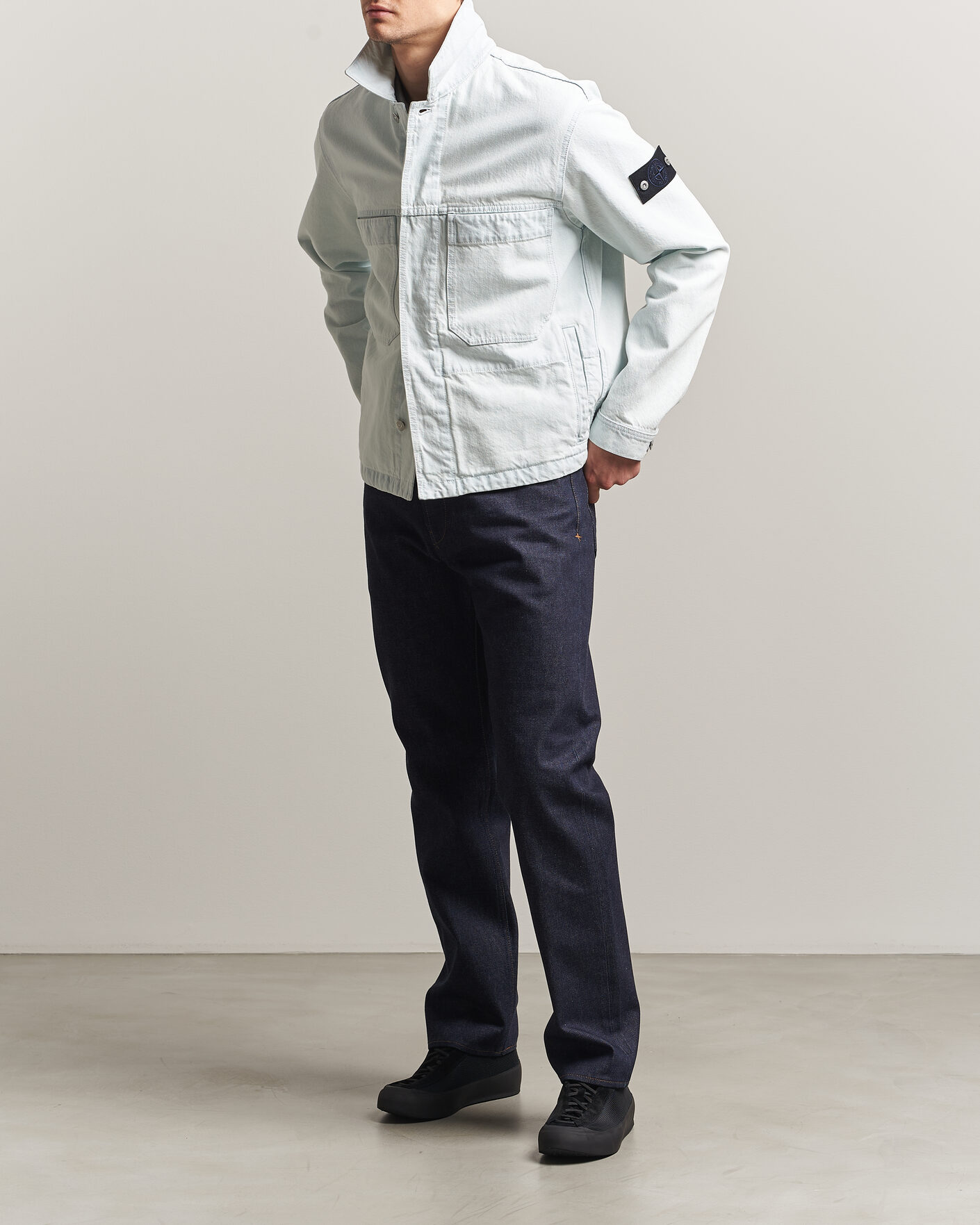 Men | Trousers | Stone Island | Straight Fit Jeans Blue Raw
