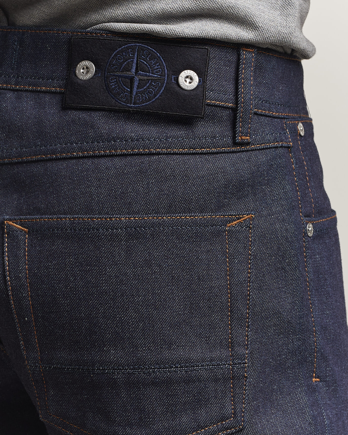 Men | Trousers | Stone Island | Straight Fit Jeans Blue Raw