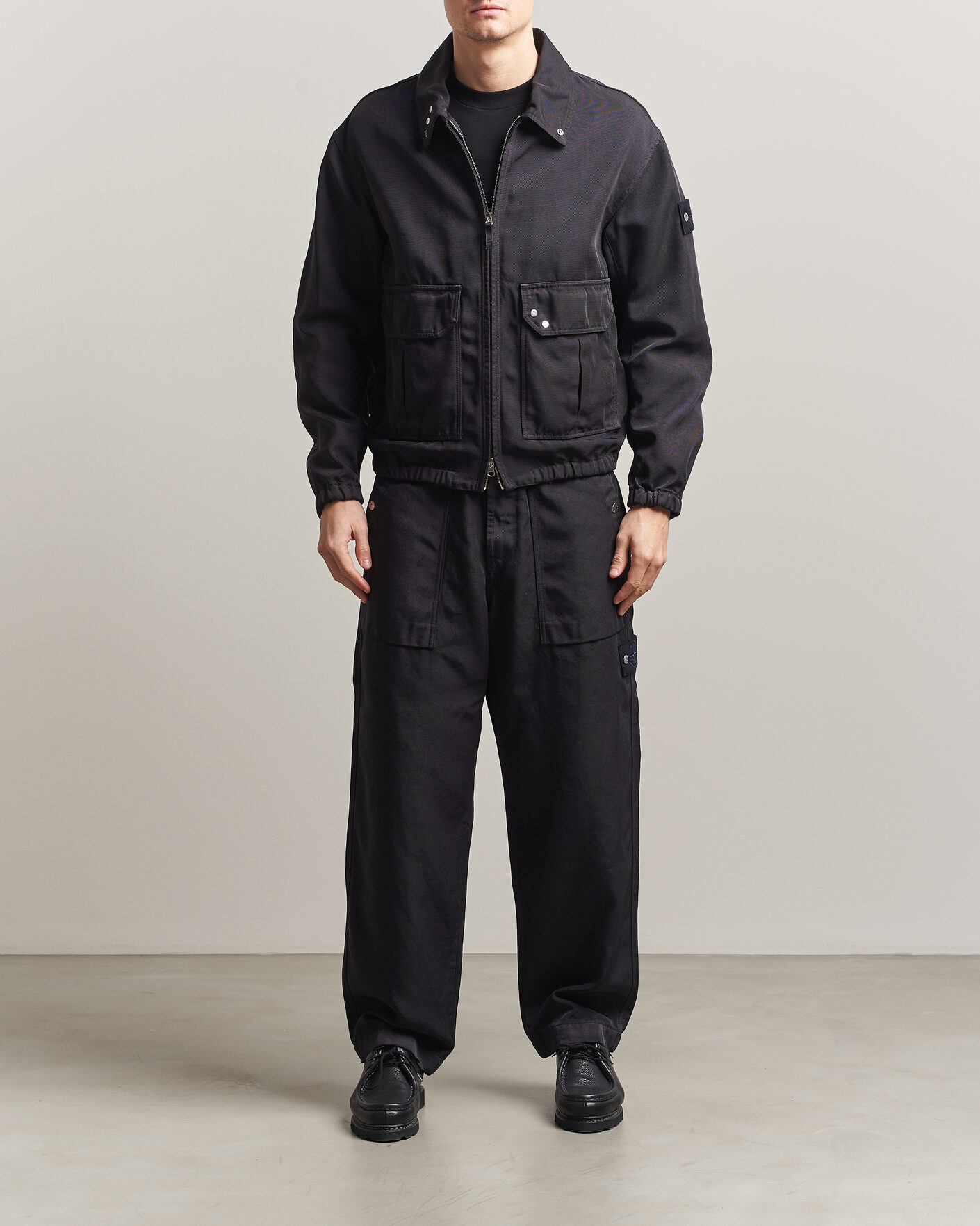 Men | Trousers | Stone Island | Workwear Trousers Navy Blue