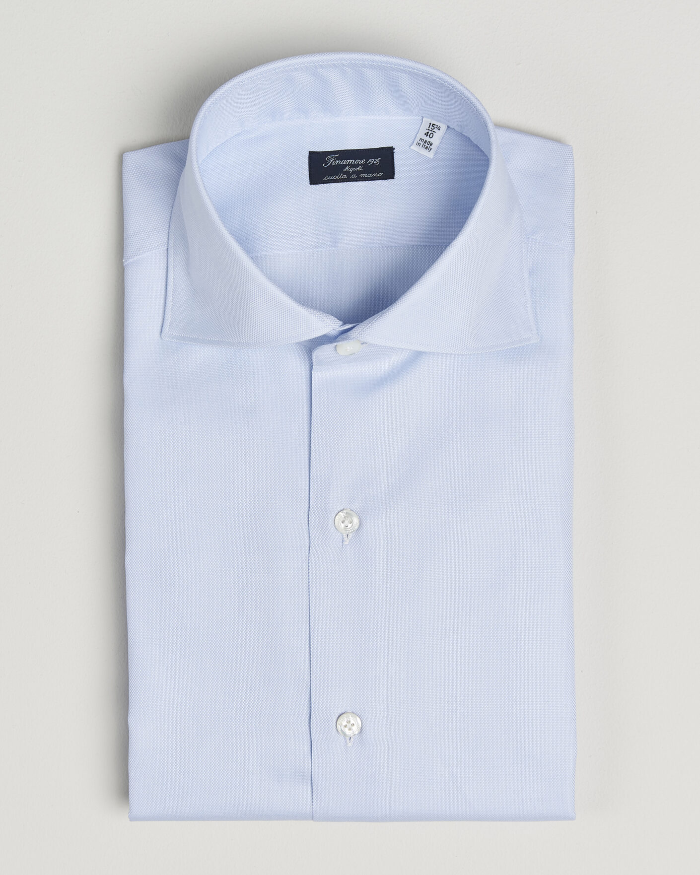 Men | Shirts | Finamore Napoli | Milano Slim Royal Oxford Dress Shirt Light Blue