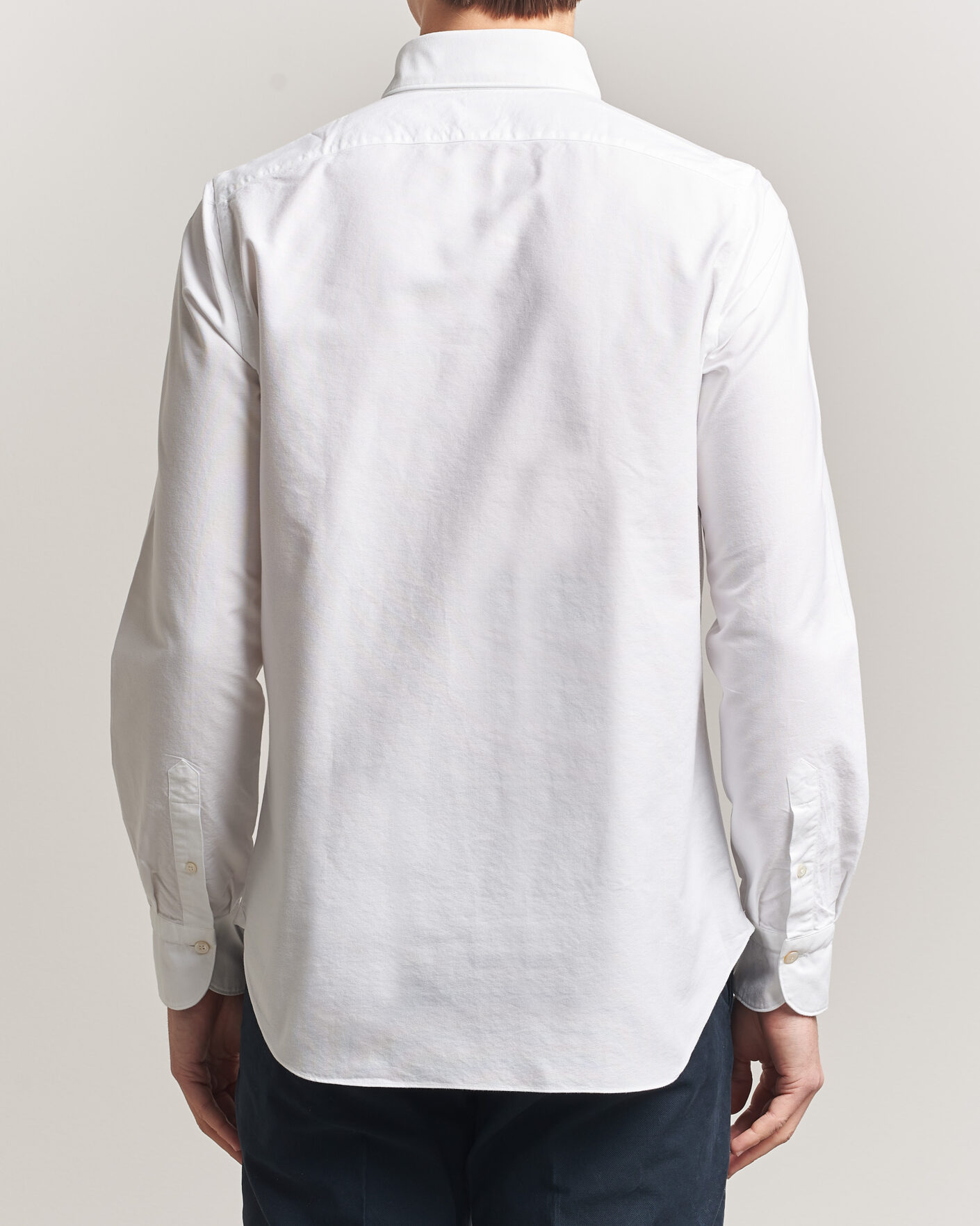 Finamore Napoli Gaeta Oxford Button Down Shirt White at CareOfCarl.com