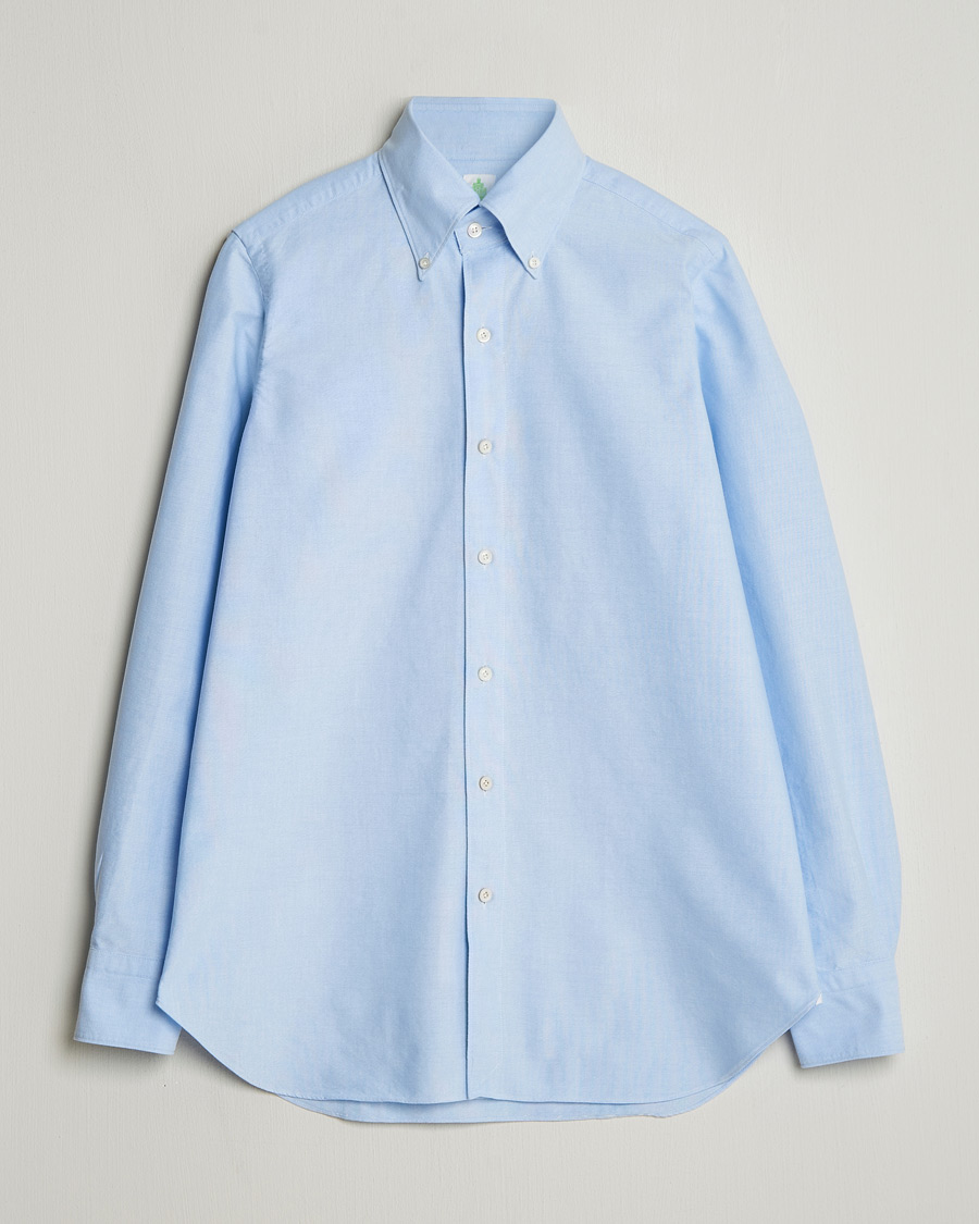 Men | Shirts | Finamore Napoli | Gaeta Oxford Button Down Shirt Light Blue