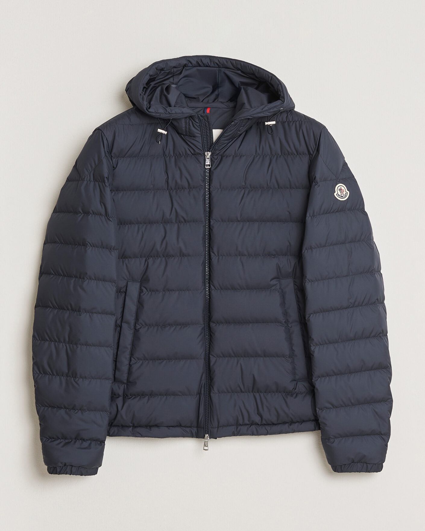ジャケット・アウター MONCLER down jacket navy 2 Men's Marque Down Jacket Navy Size 2 / M – Label Source