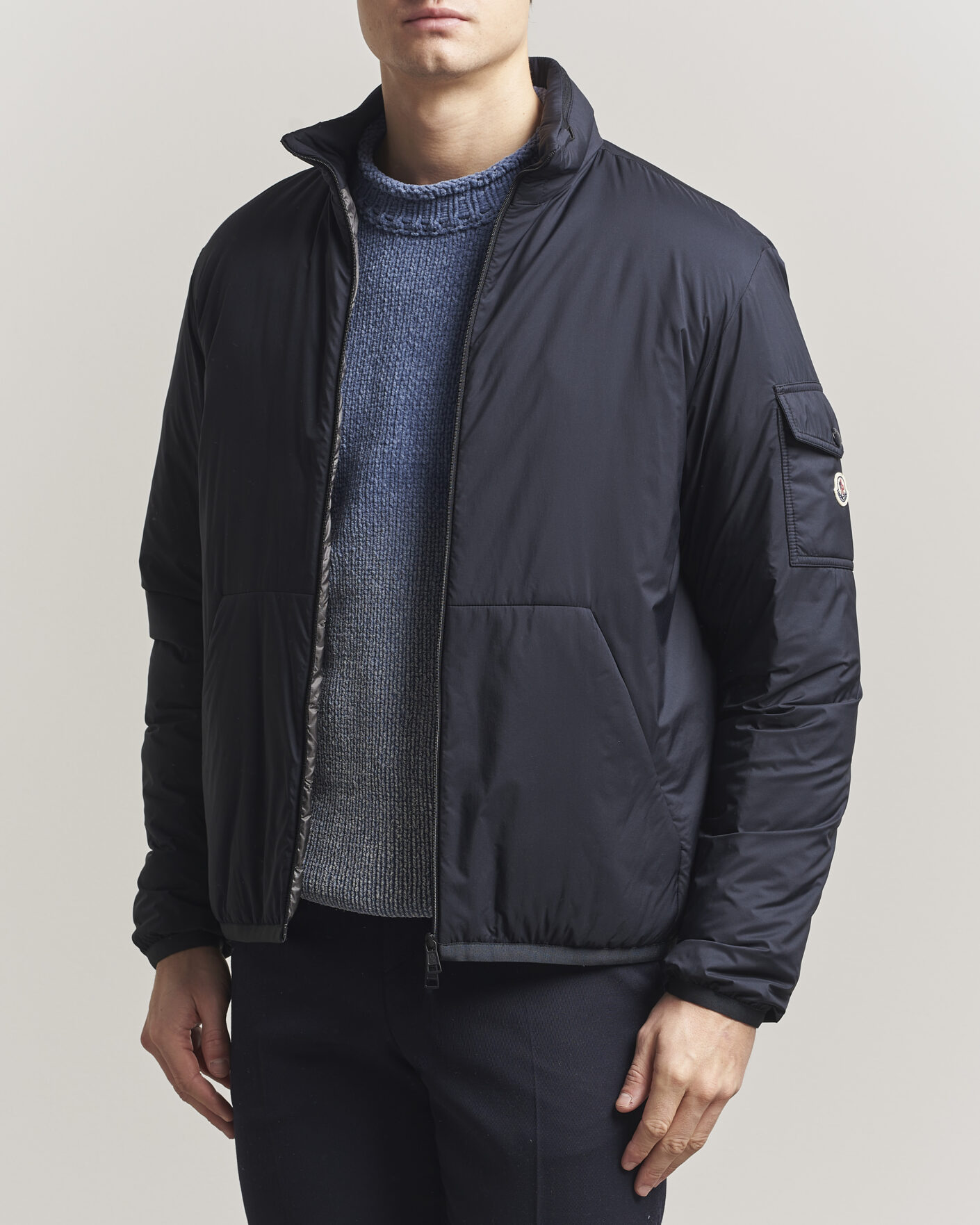 Men | Coats & Jackets | Moncler | Breezes Jacket Navy